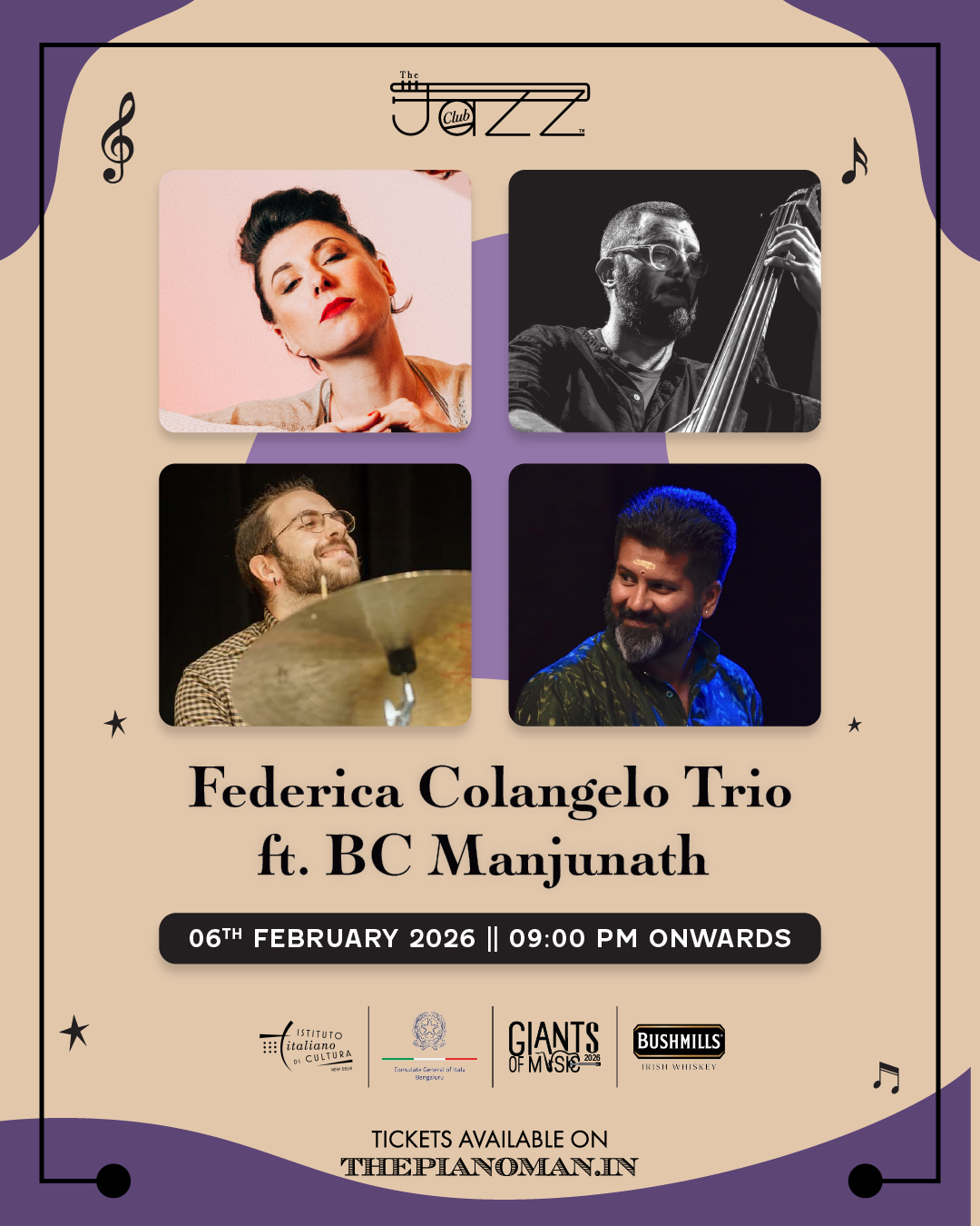 260206 __ Federica Colangelo Trio ft BC Manjunath (GOM) __ IG